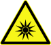 75px-DIN 4844-2 Warnung vor optischer Strahlung D-W009.png
